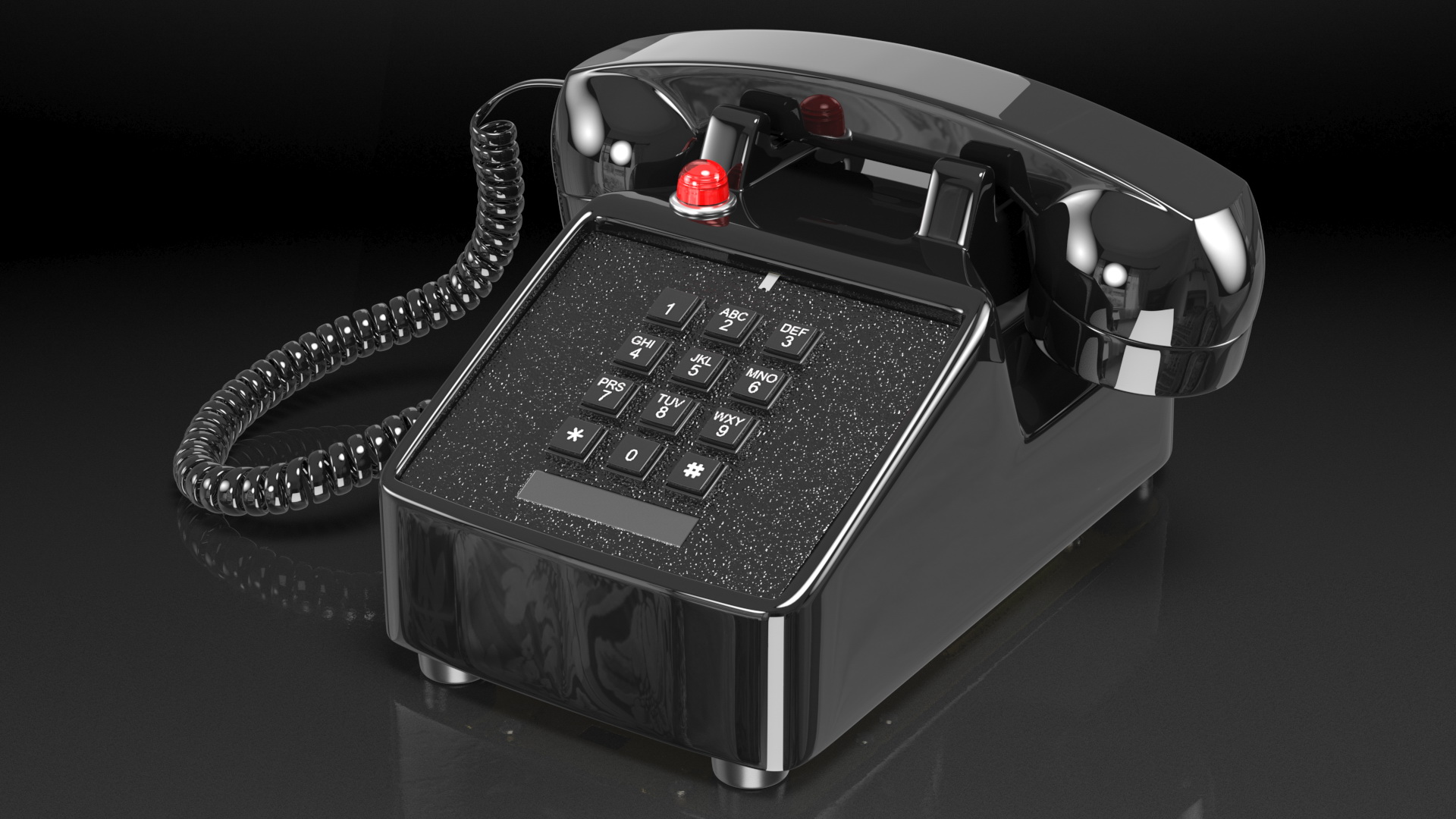 3D model Retro Telephone
