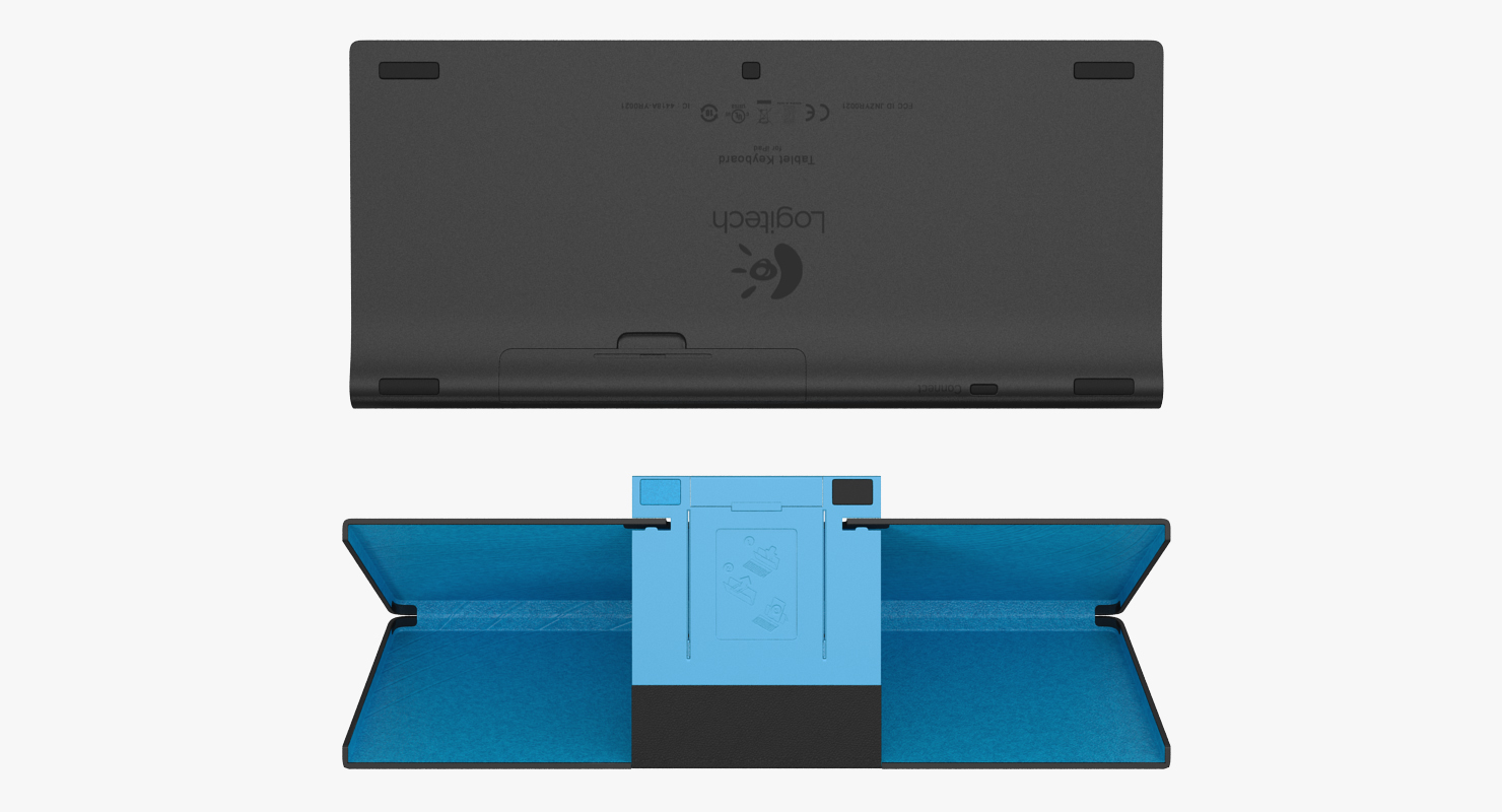3D Logitech Tablet Keyboard for iPad model