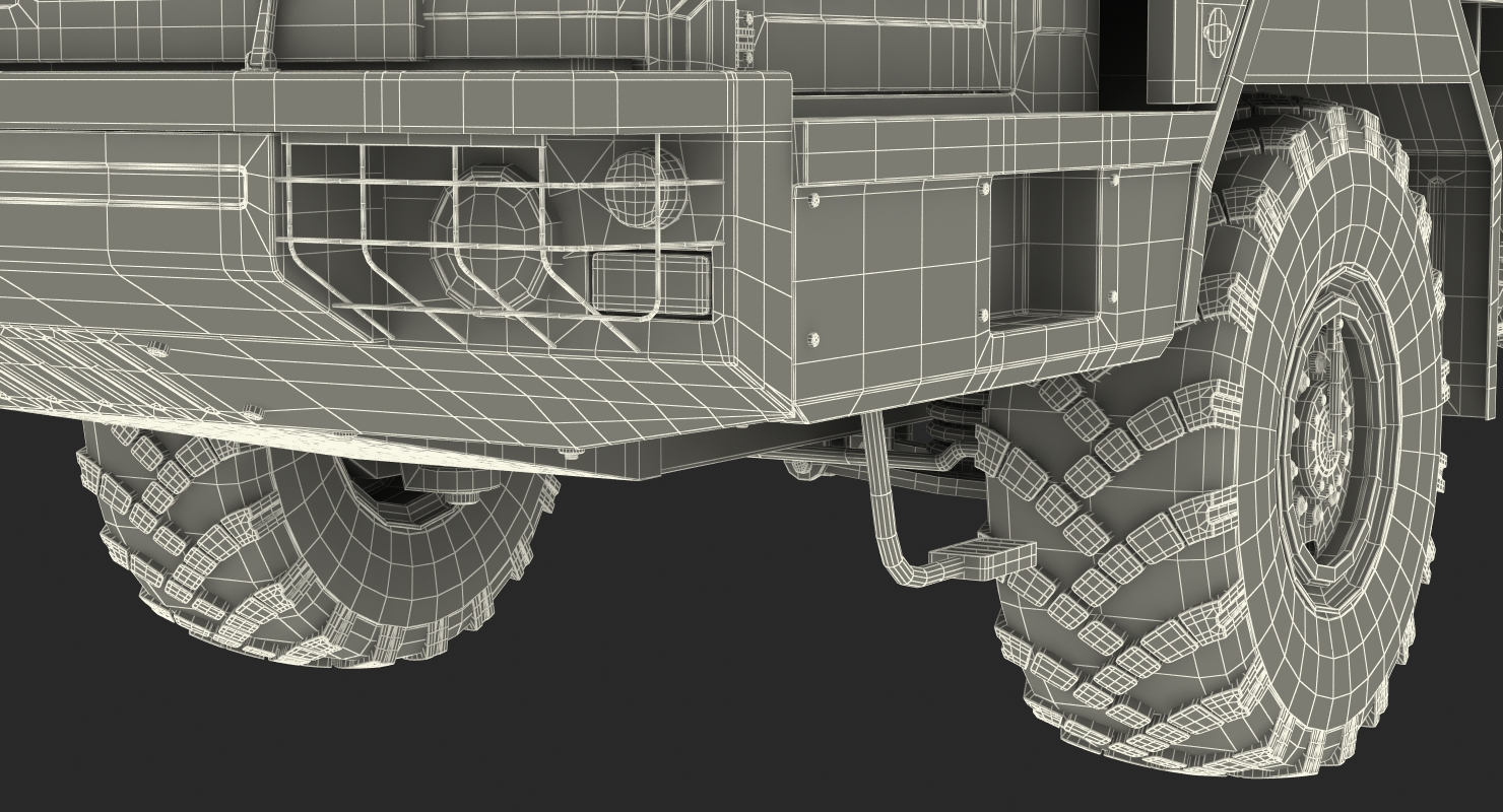 All Terrain Tractor Truck Baz 64022 Rigged 3D