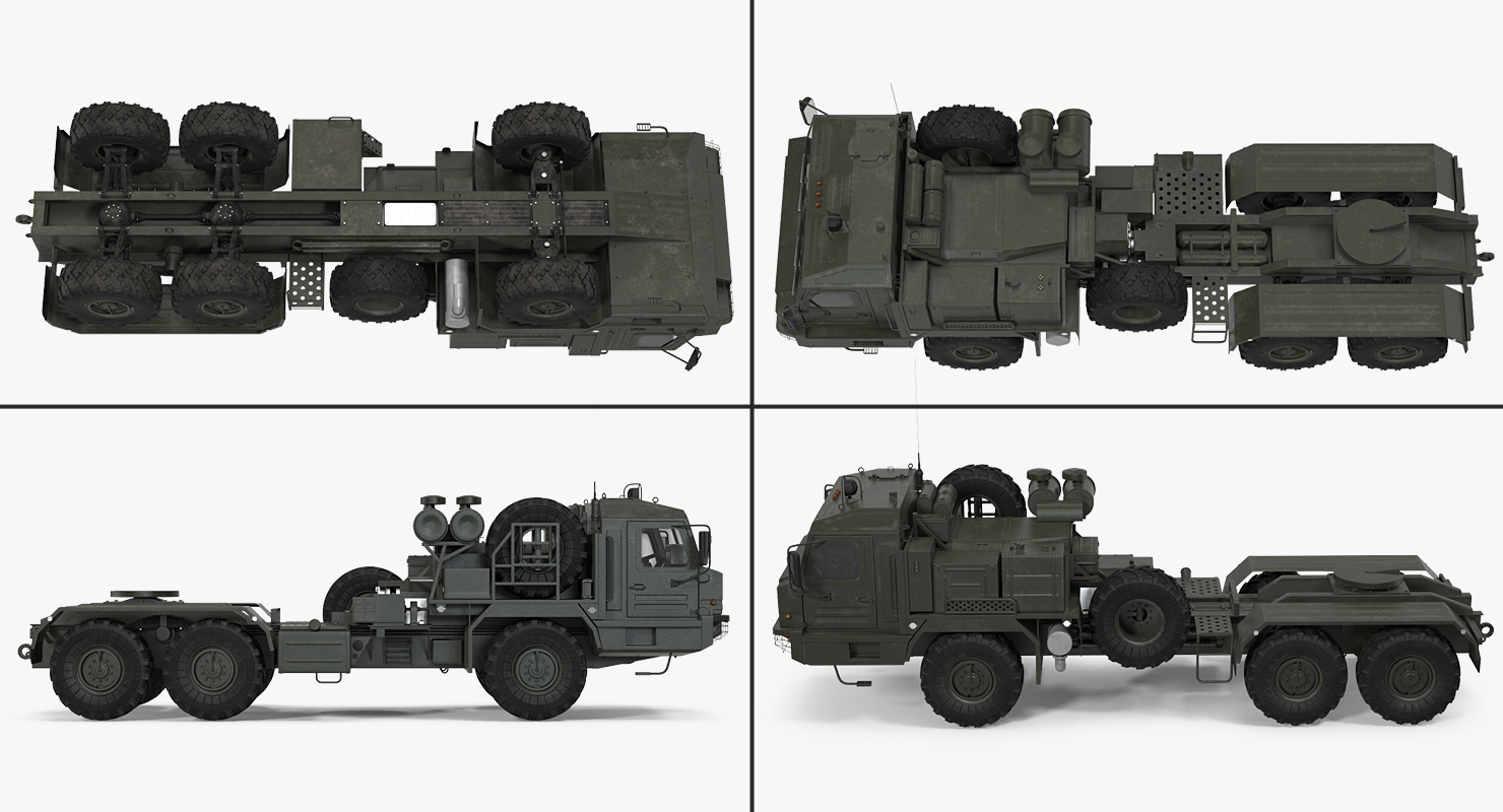 All Terrain Tractor Truck Baz 64022 Rigged 3D