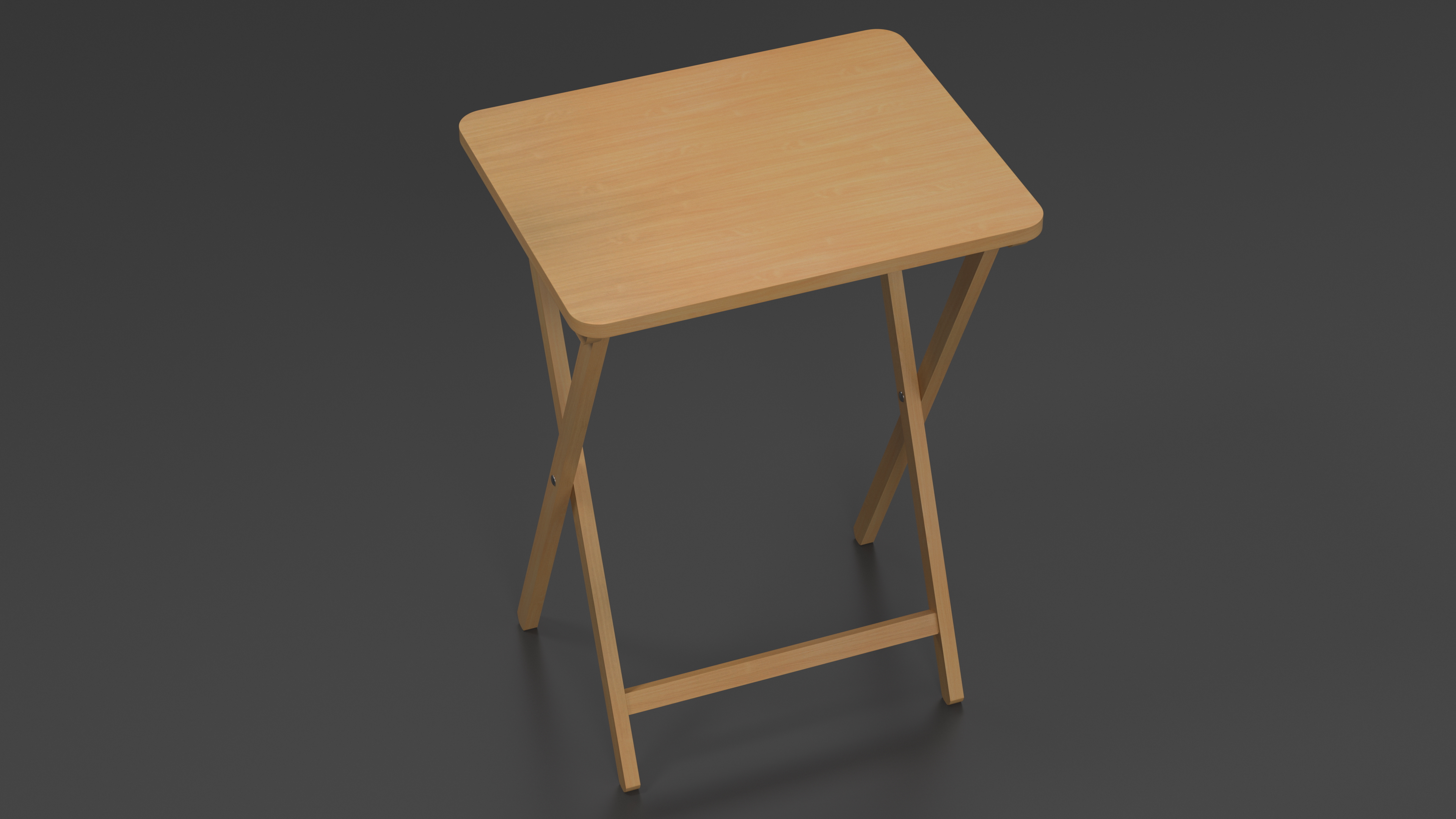 3D model Wooden Folding Table