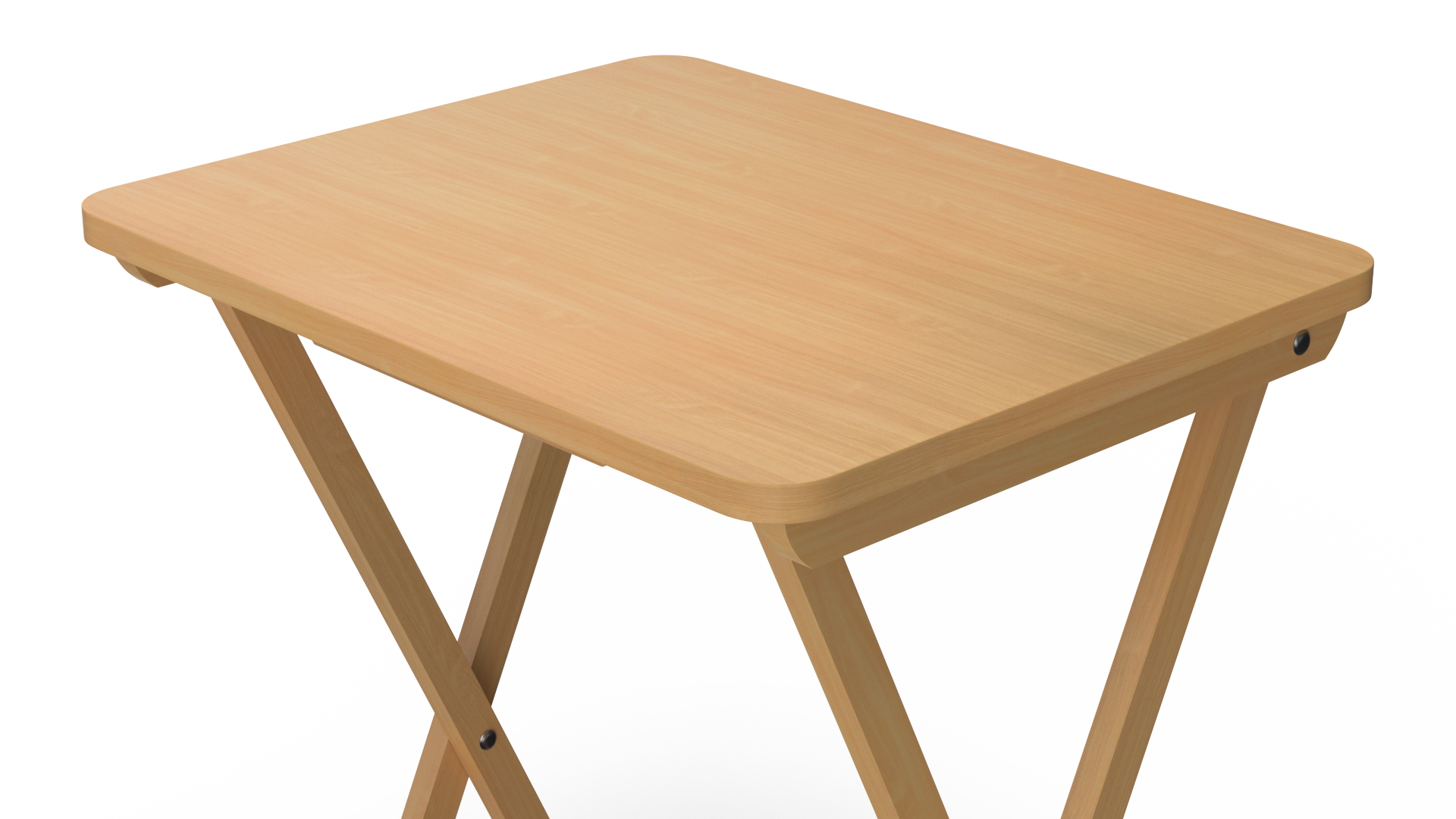 3D model Wooden Folding Table
