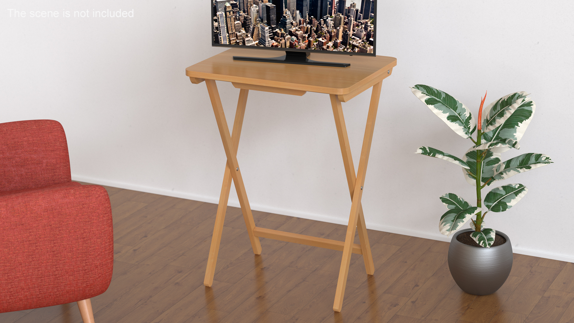3D model Wooden Folding Table