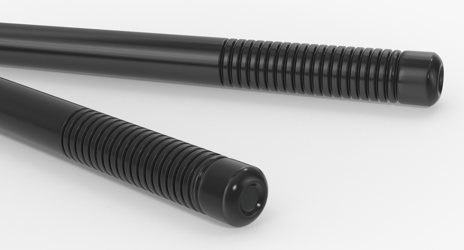 3D Karate Sticks model