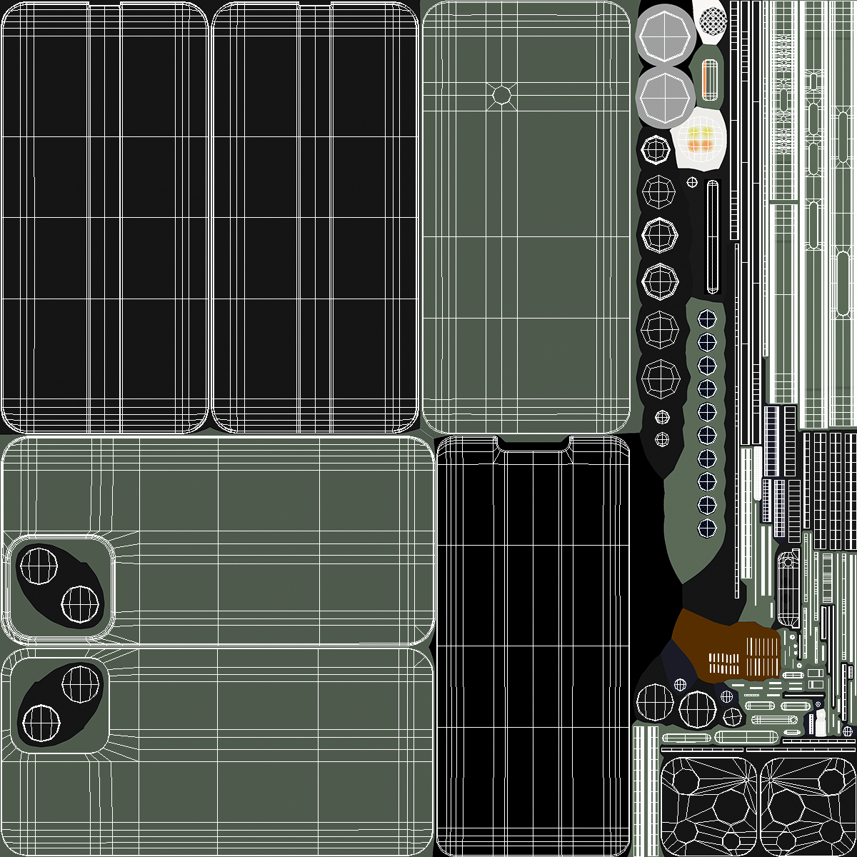 3D model iPhone 13 Pro Max Sierra Green