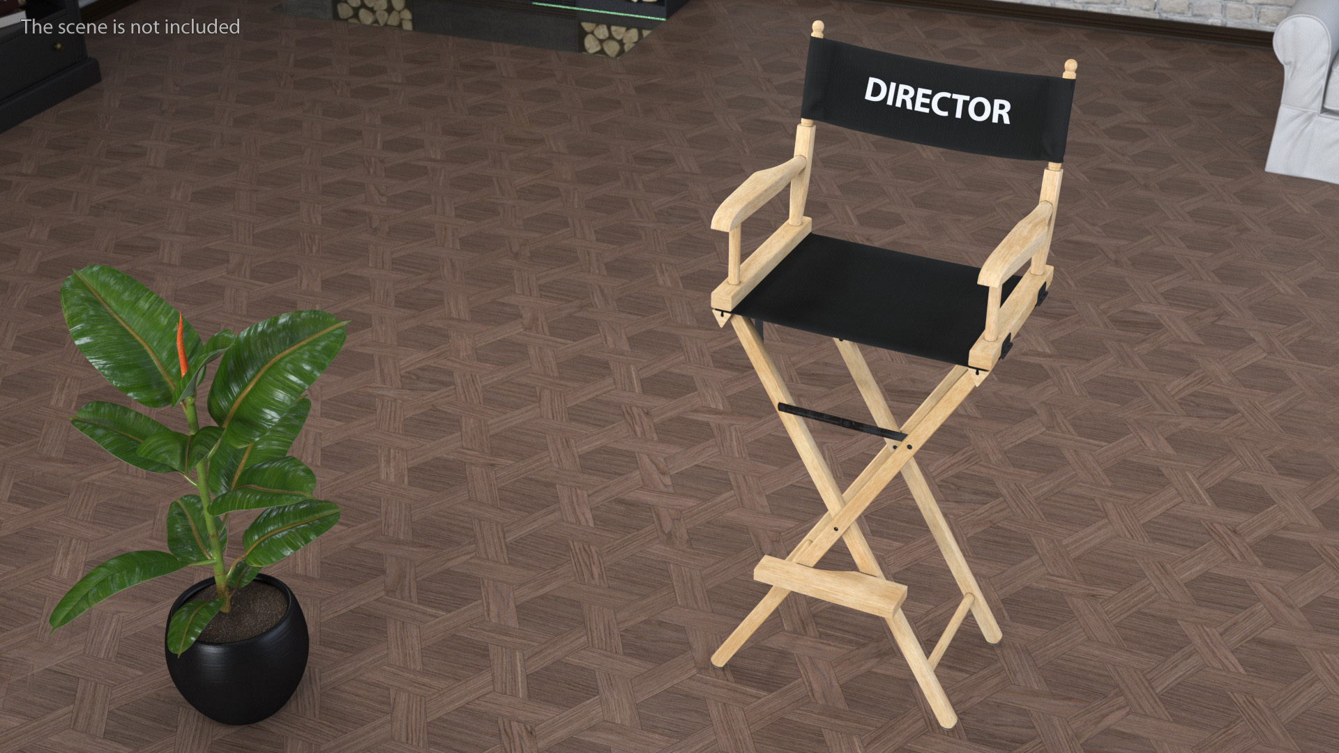 Tall Director Chair 3D model