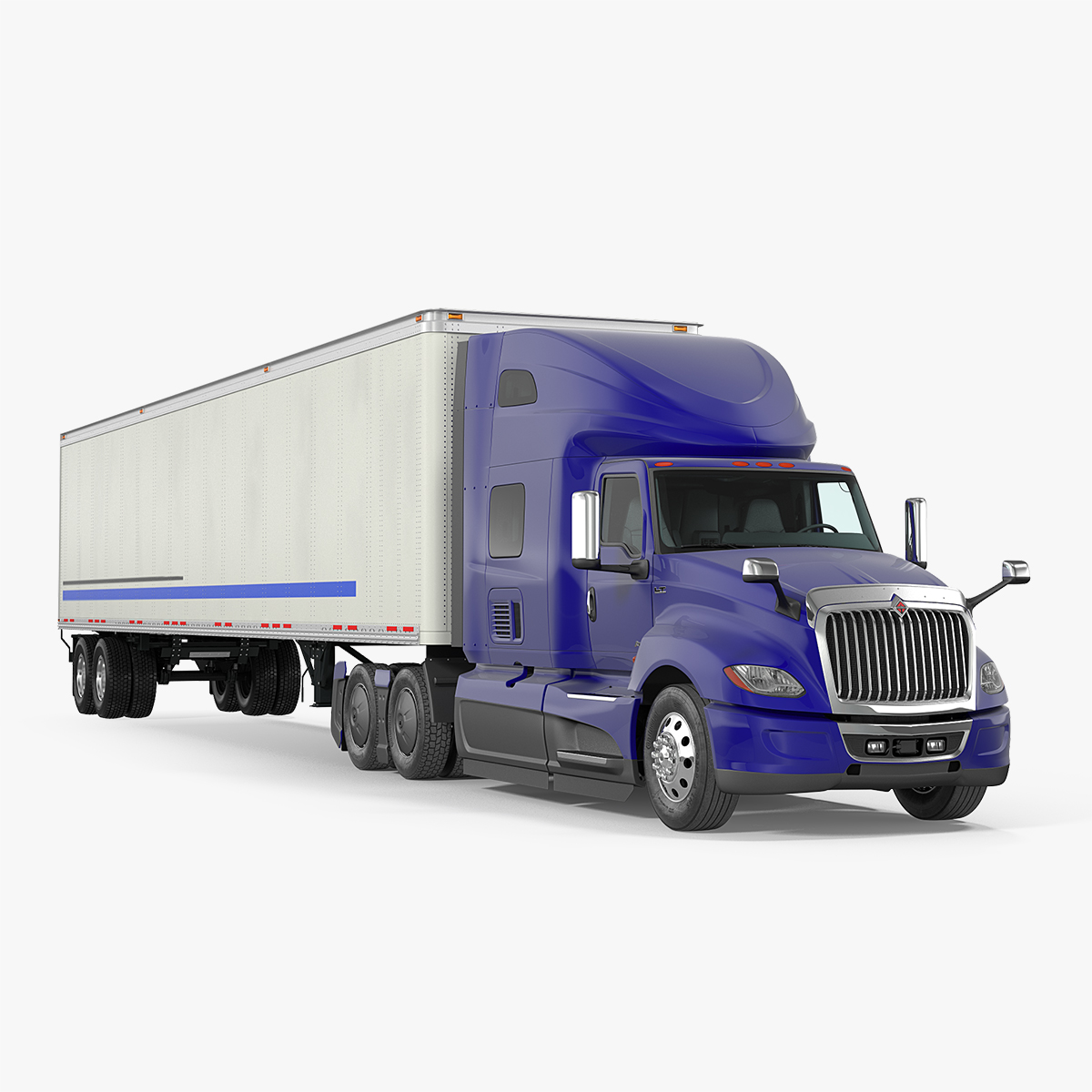 International LT625 with Semi Trailer, view 3