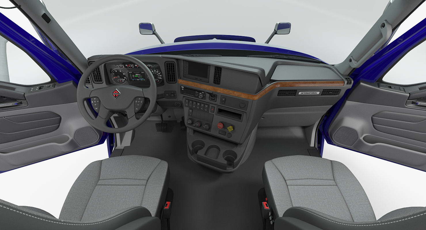 International LT625 with Semi Trailer 3D