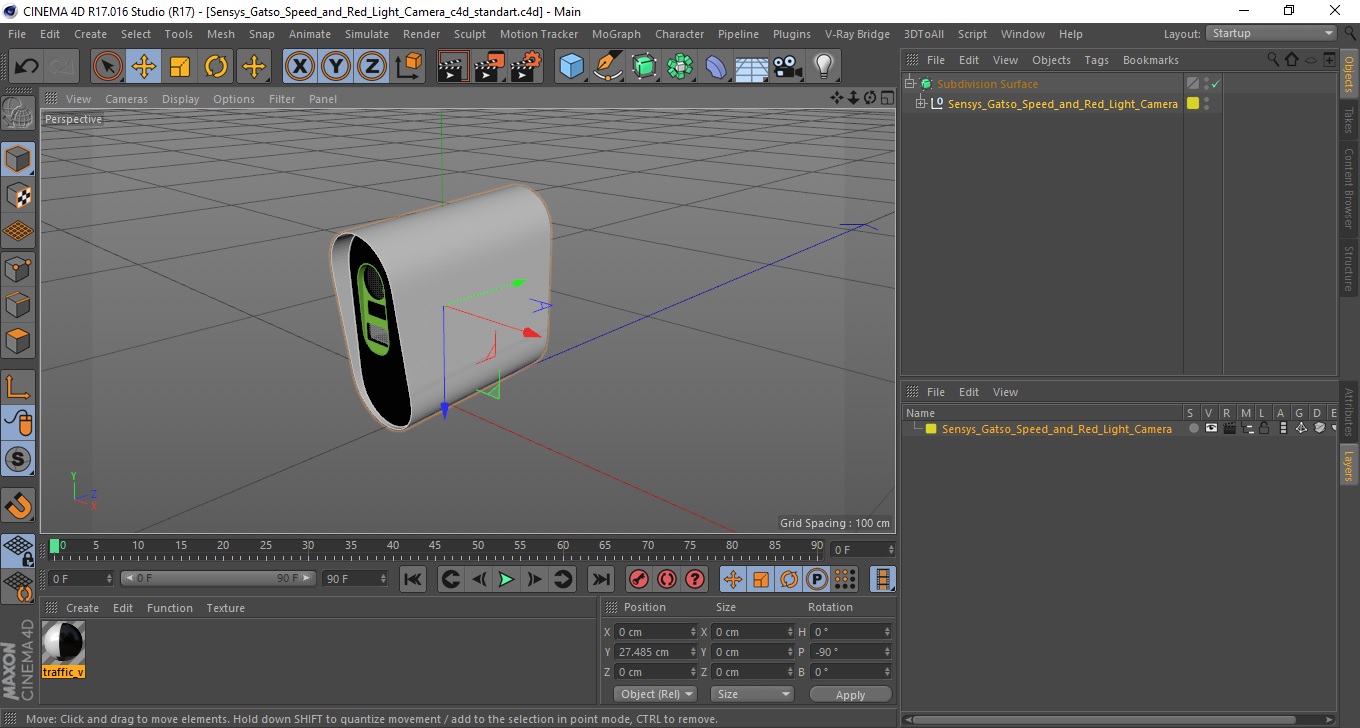 Sensys Gatso Speed and Red Light Camera 3D model