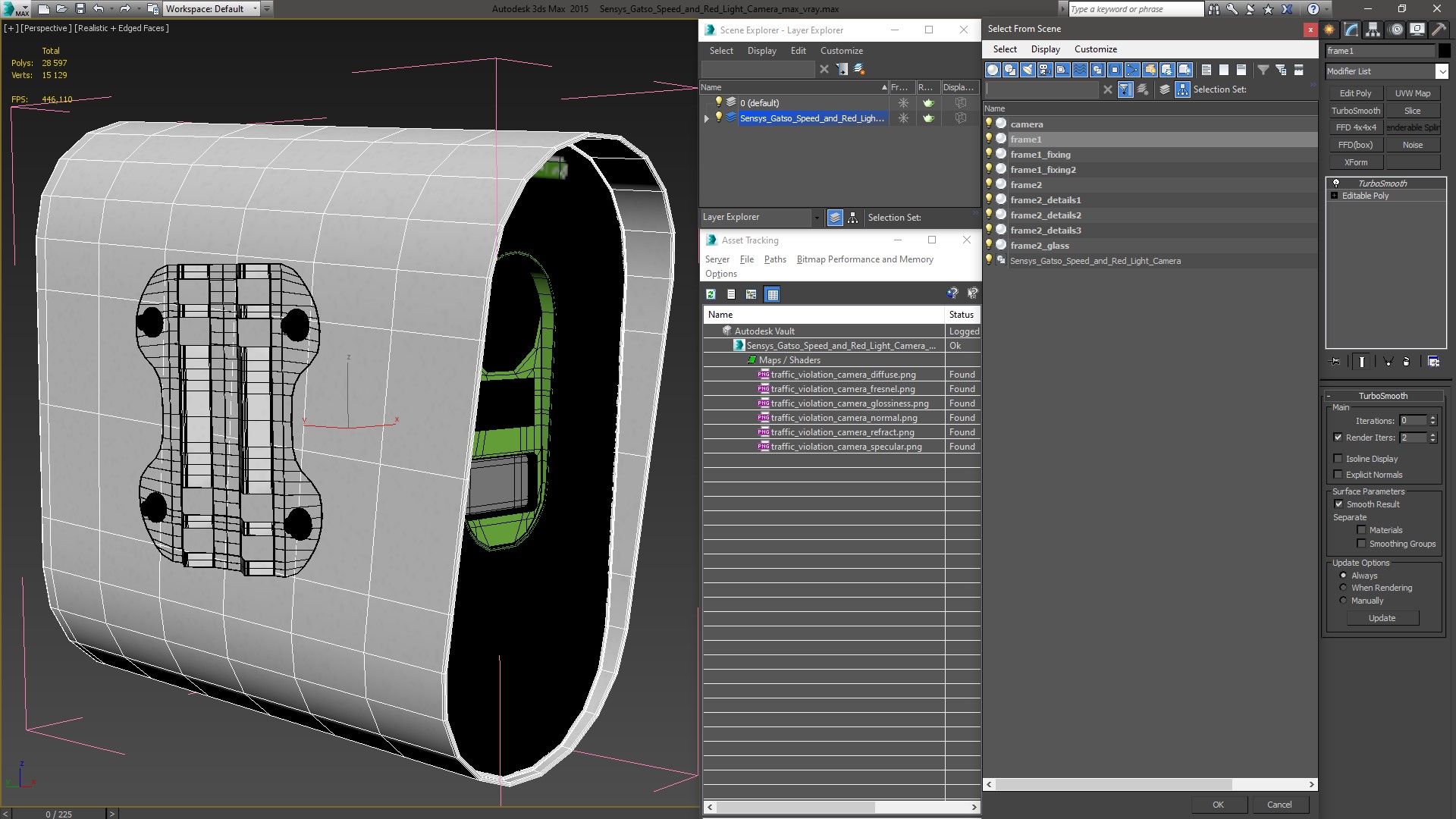 Sensys Gatso Speed and Red Light Camera 3D model