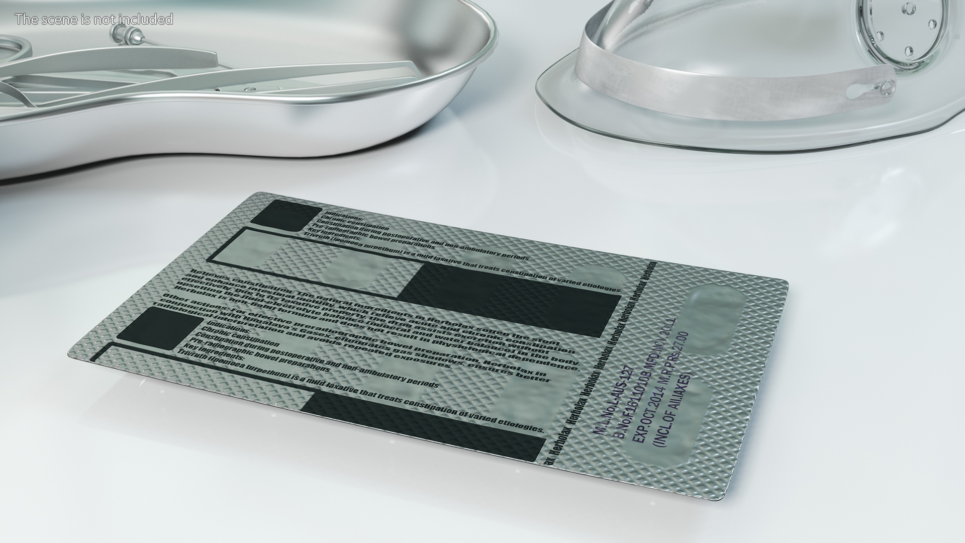 3D Capsule Pill in Blister Pack model
