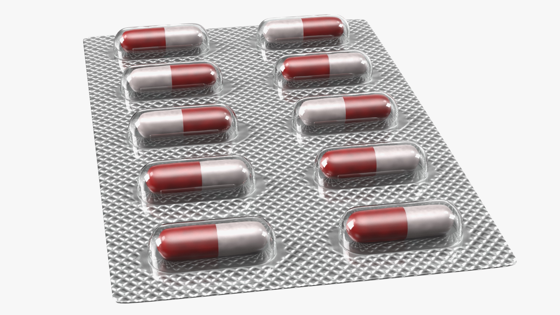 3D Capsule Pill in Blister Pack model