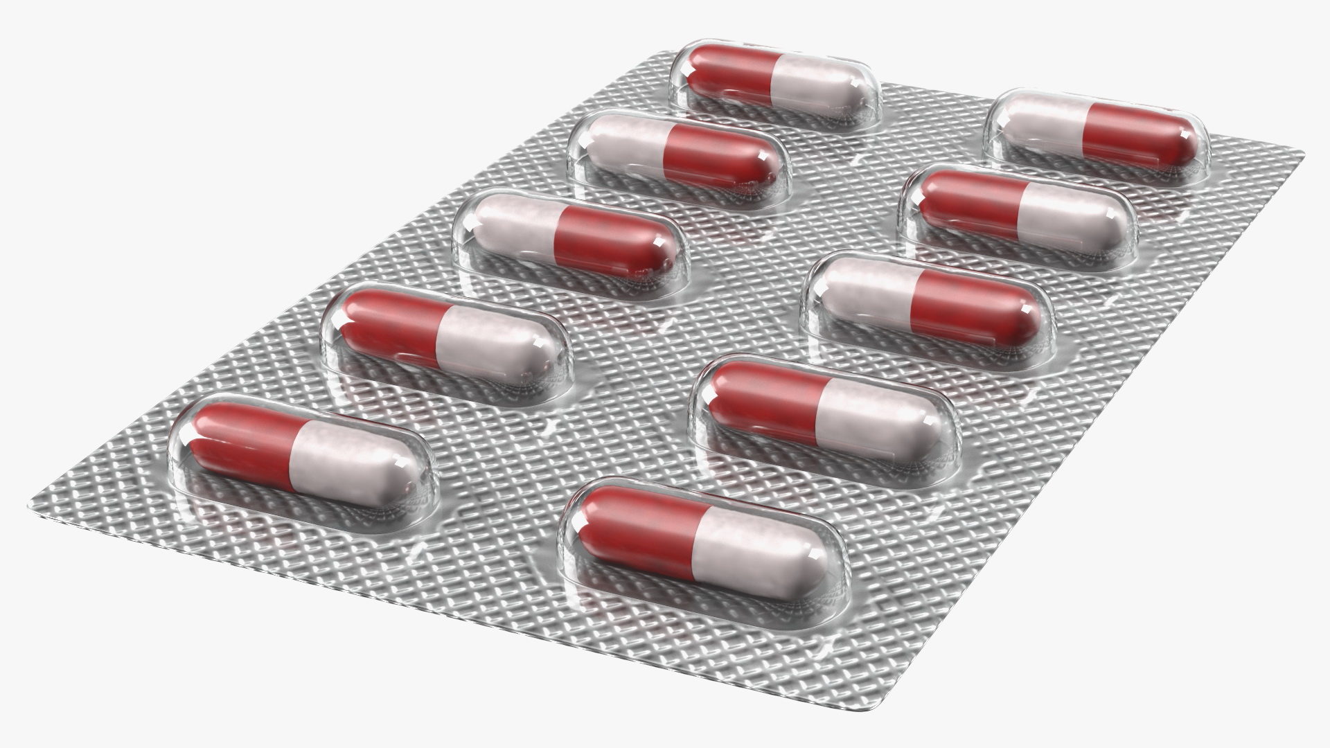 3D Capsule Pill in Blister Pack model