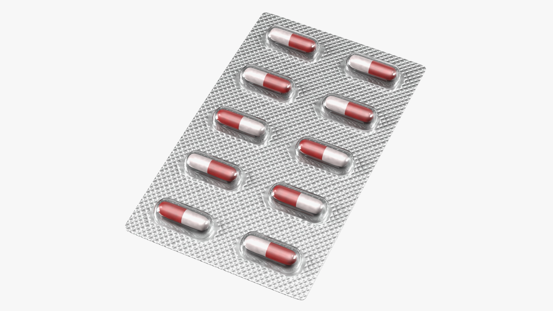 3D Capsule Pill in Blister Pack model