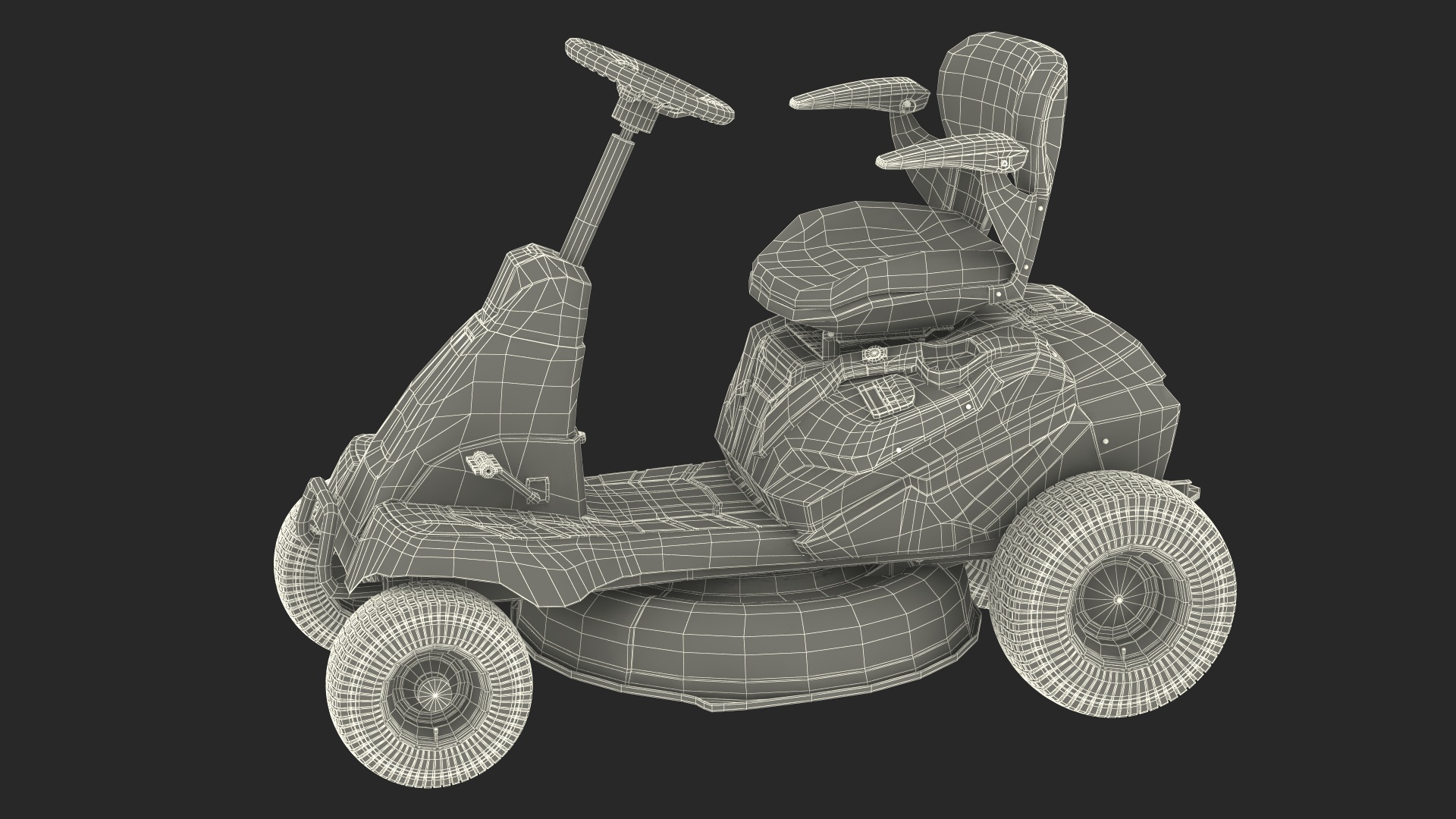 Riding Lawn-Mower Cub Cadet 3D