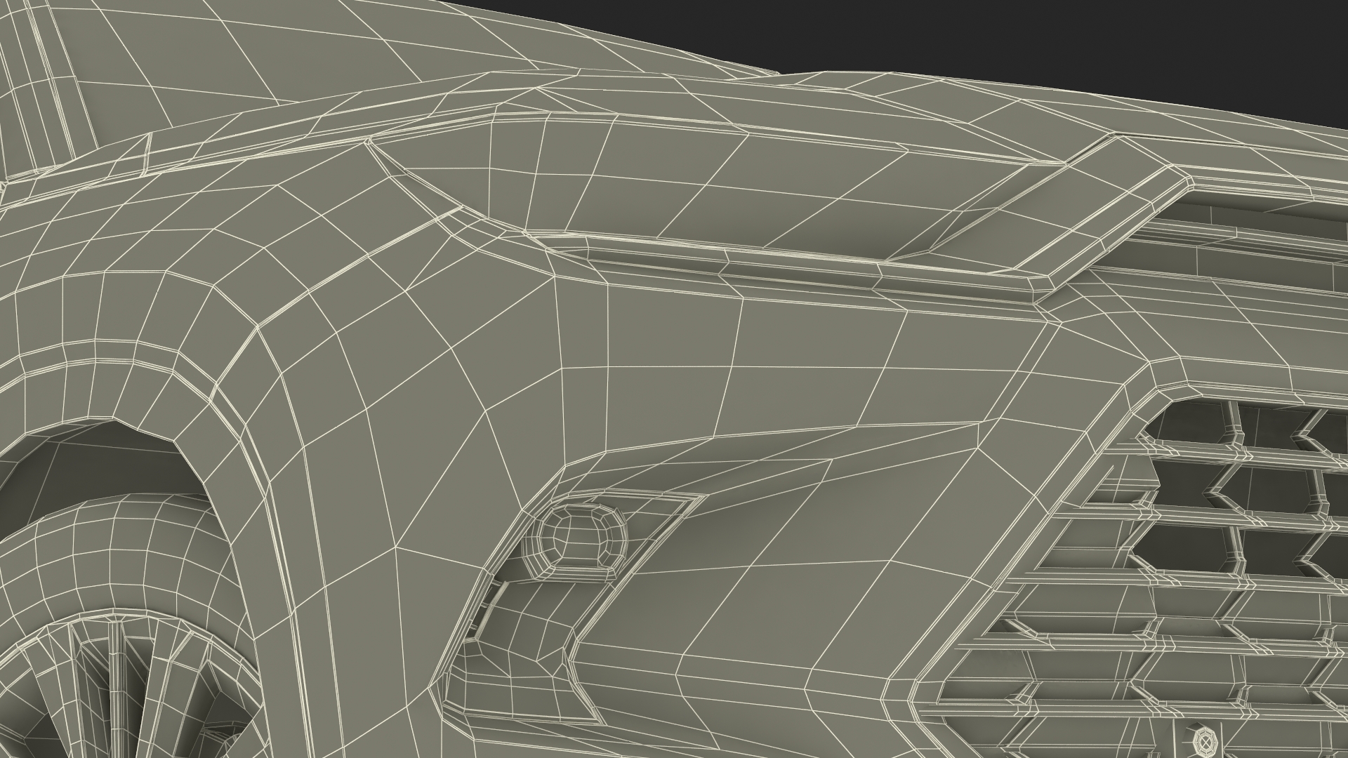 3D Generic SUV Car Green Colored Rigged