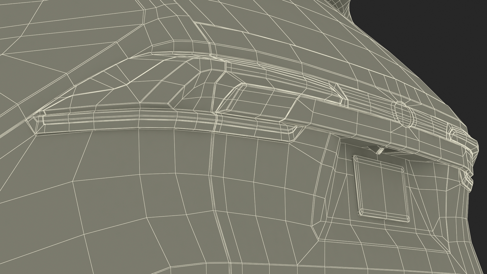 3D Generic SUV Car Green Colored Rigged