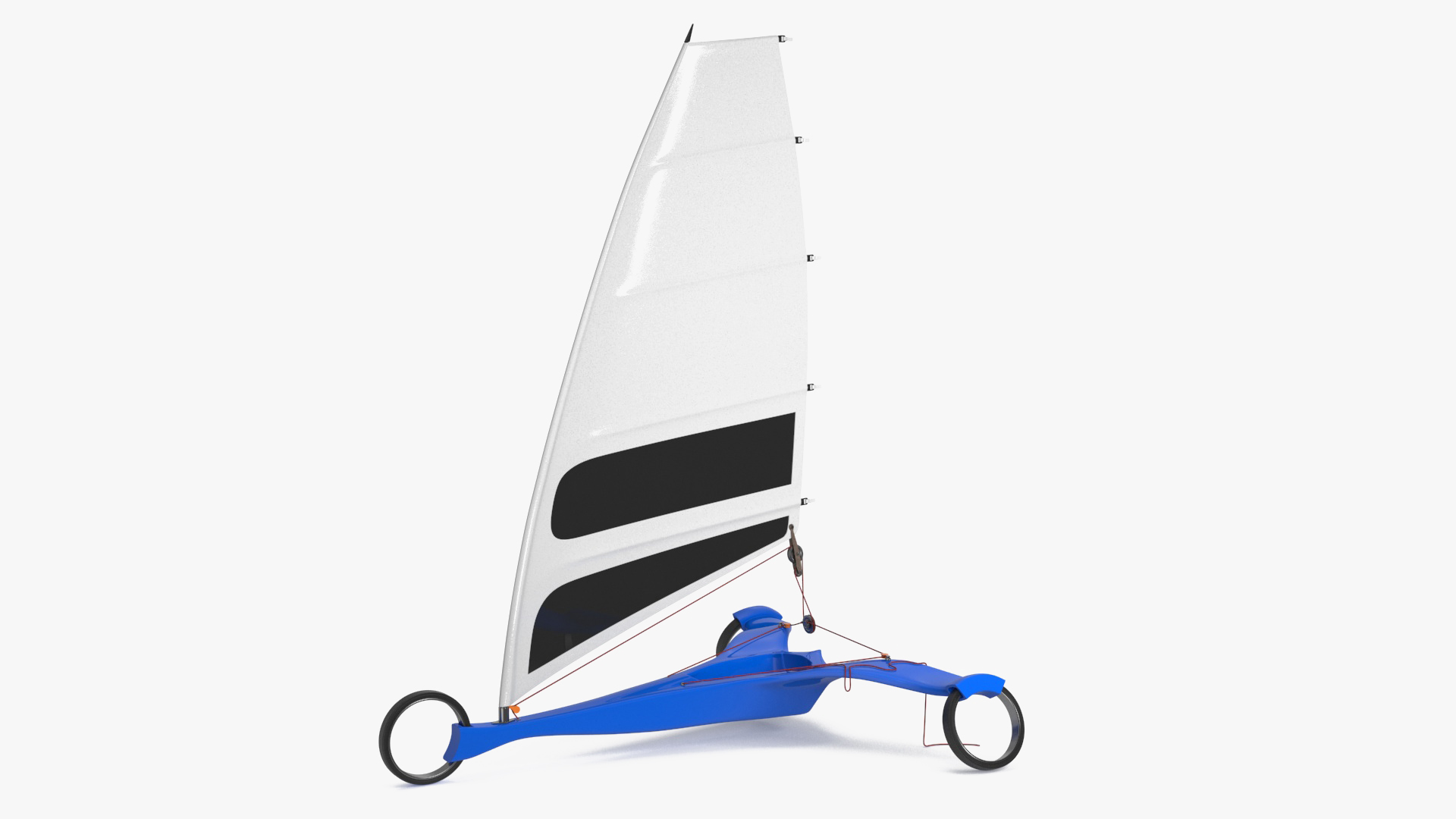 3D Futuristic Land Sand Yacht Blue