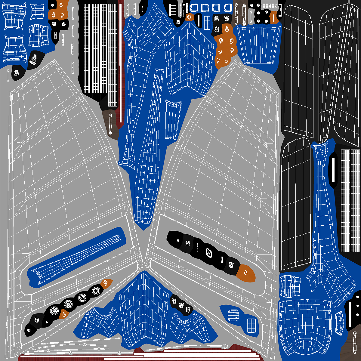 3D Futuristic Land Sand Yacht Blue