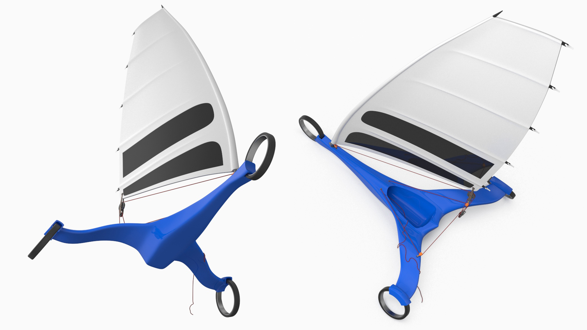 3D Futuristic Land Sand Yacht Blue