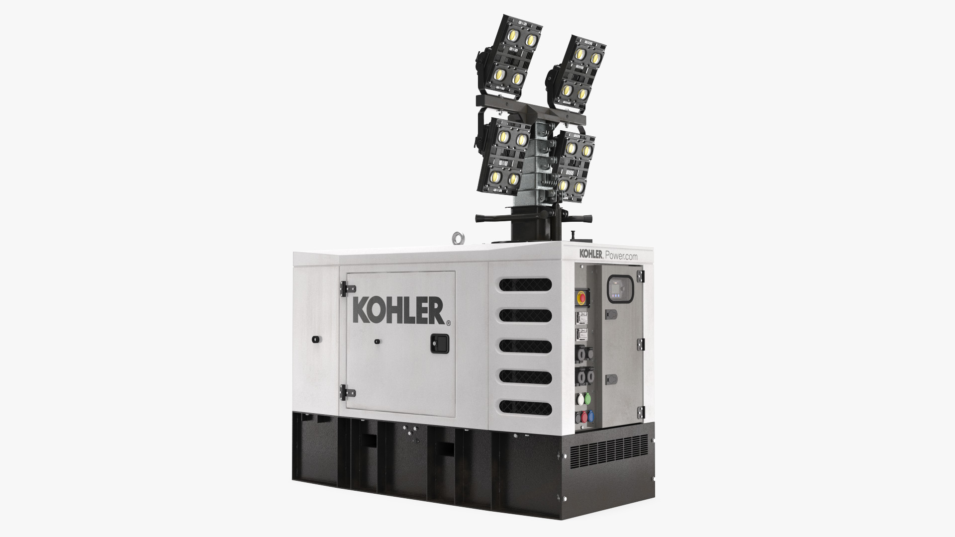 Kohler Generator with Light Mast 3D
