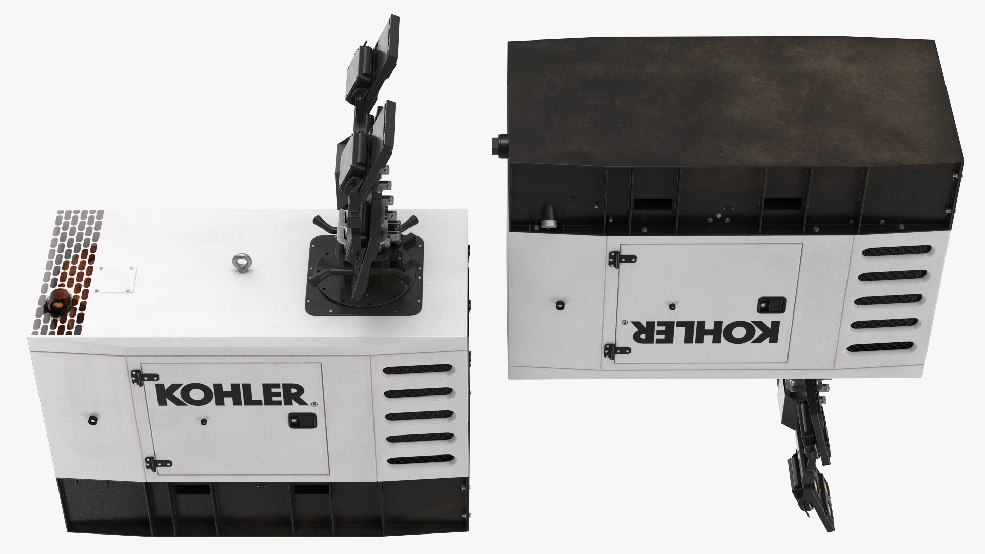 Kohler Generator with Light Mast 3D