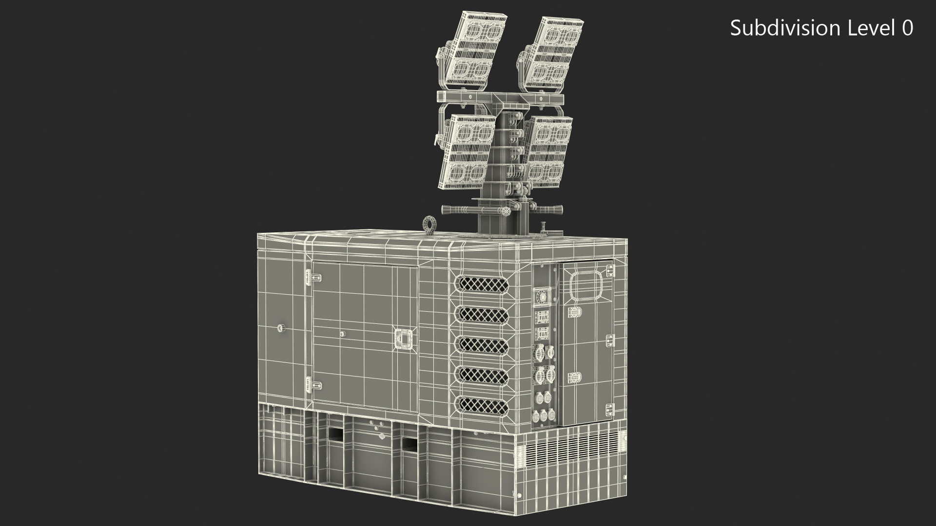 Kohler Generator with Light Mast 3D