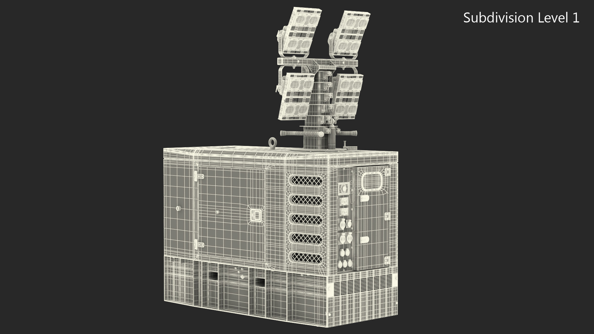 Kohler Generator with Light Mast 3D