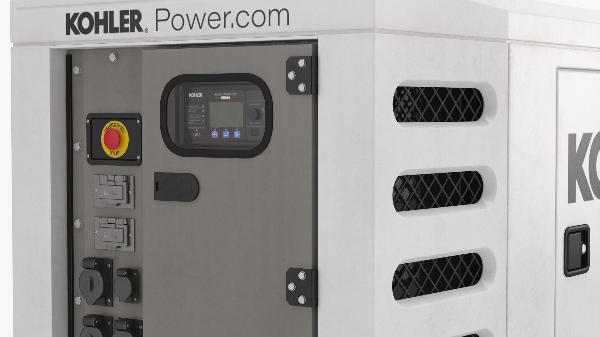 Kohler Generator with Light Mast 3D