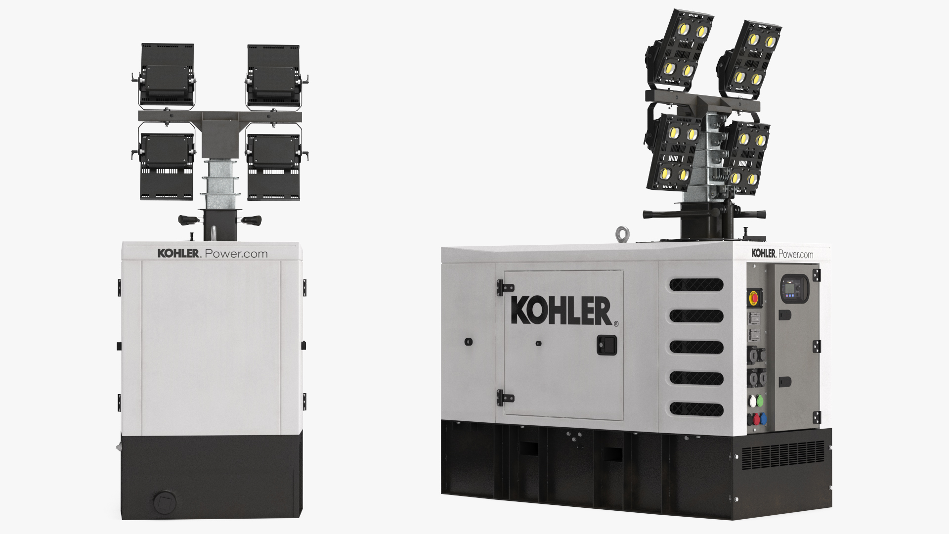 Kohler Generator with Light Mast 3D