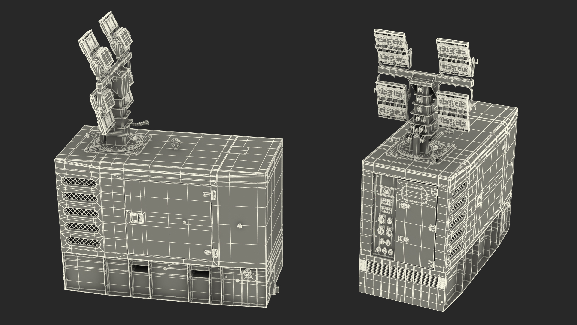 Kohler Generator with Light Mast 3D