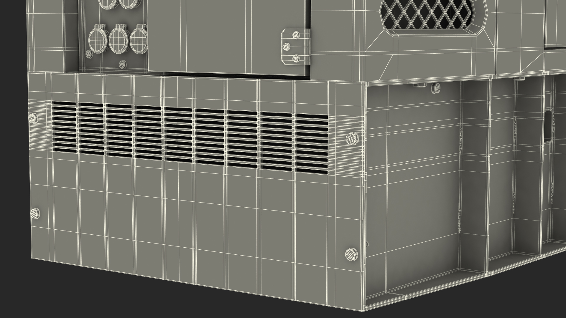 Kohler Generator with Light Mast 3D
