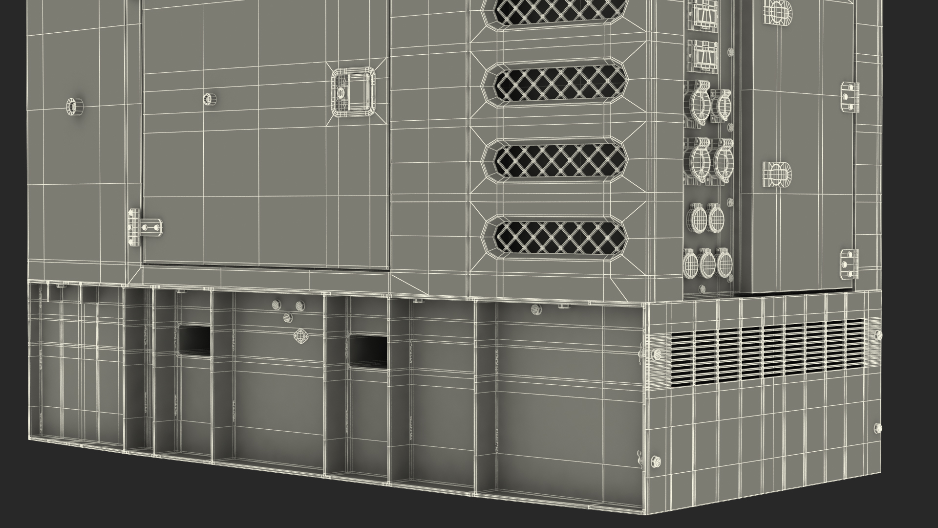 Kohler Generator with Light Mast 3D
