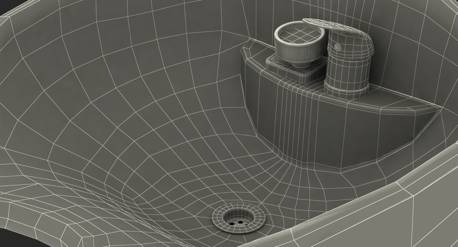 3D model Beauty Salon Shampoo Bowl Sink