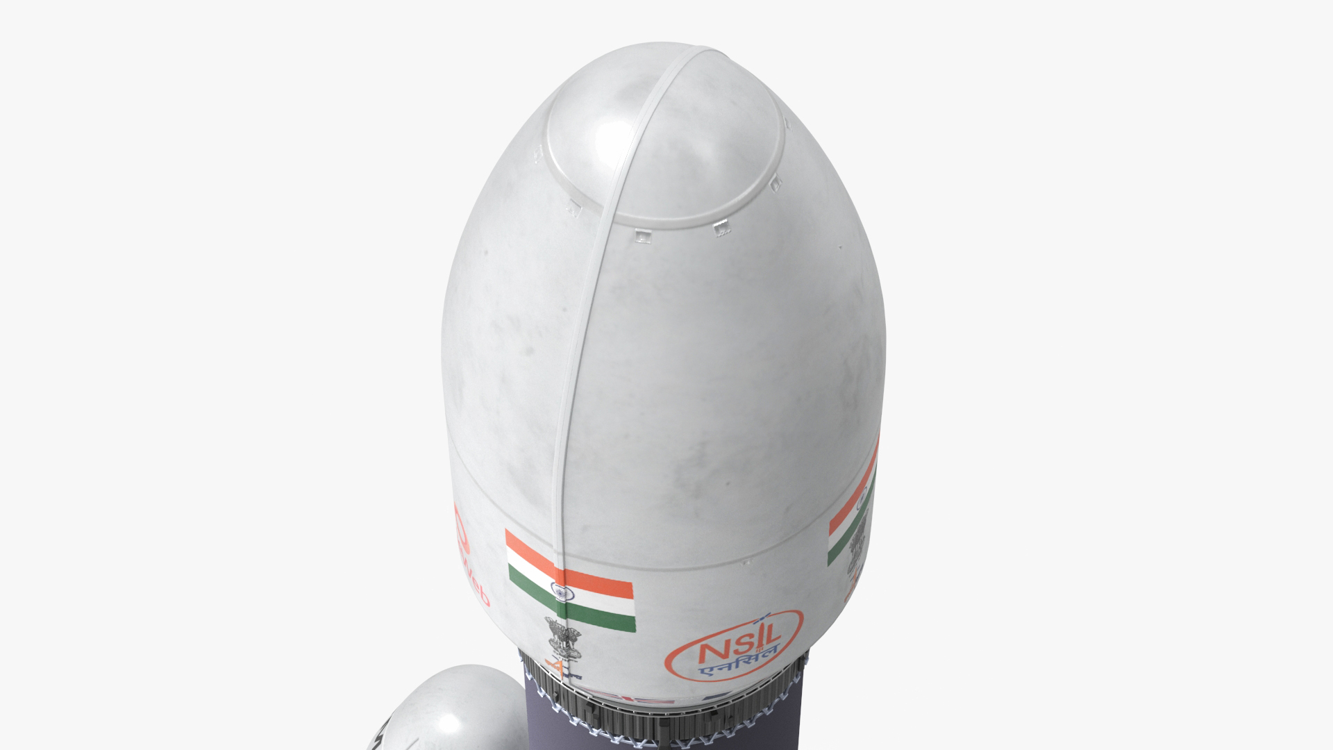 Indian Space Research Rocket GSLV MkIII 3D model