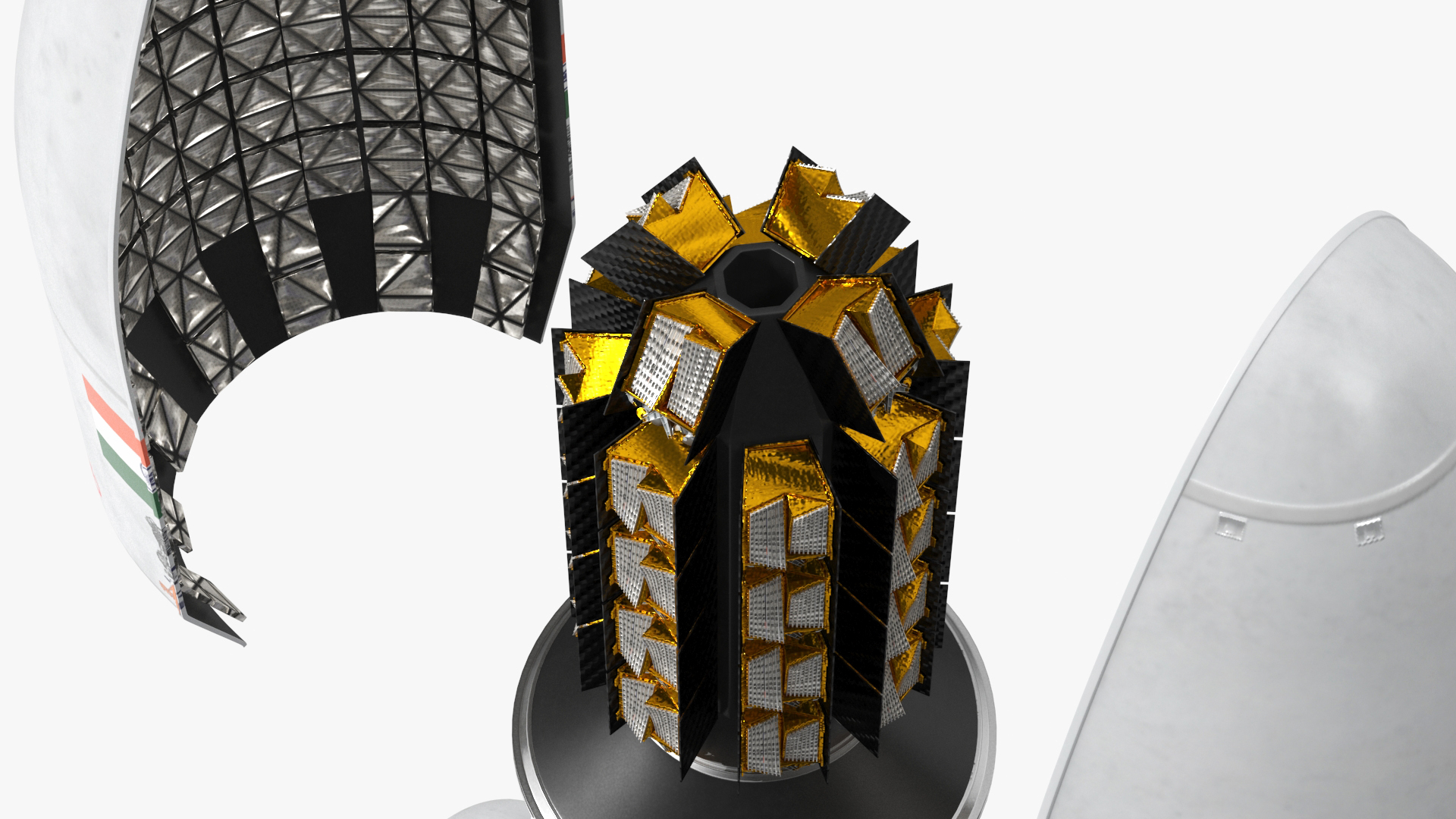 Indian Space Research Rocket GSLV MkIII 3D model
