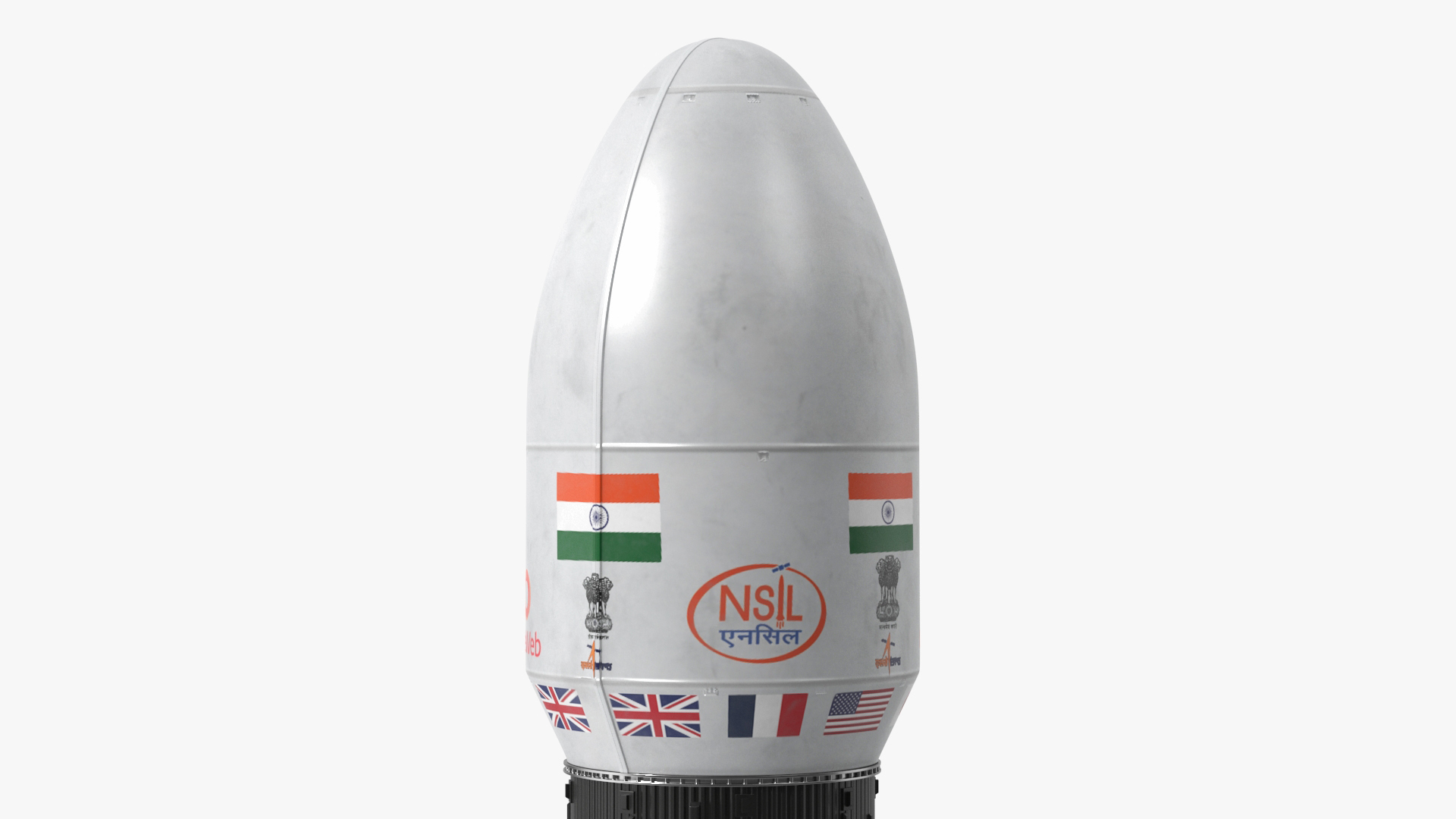 Indian Space Research Rocket GSLV MkIII 3D model