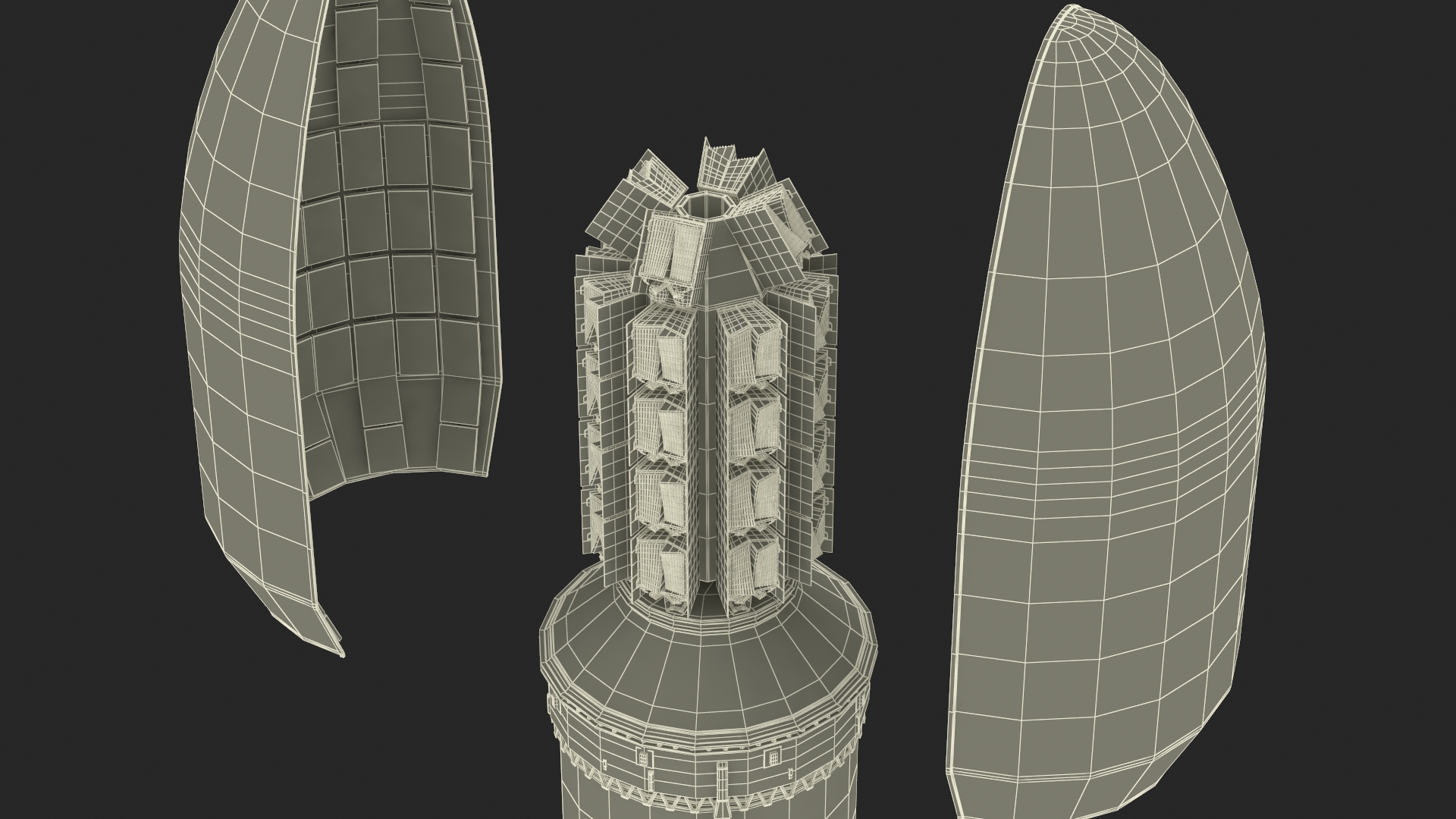 Indian Space Research Rocket GSLV MkIII 3D model