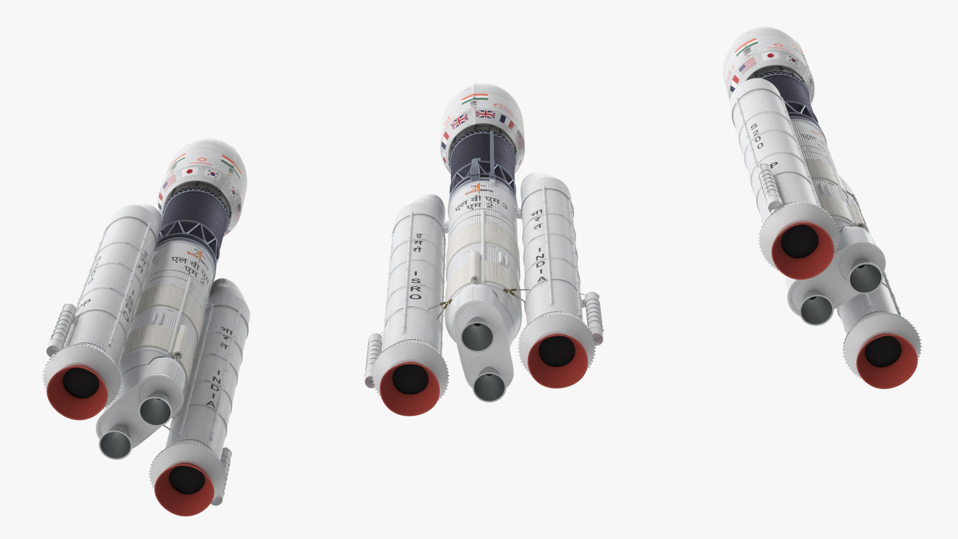 Indian Space Research Rocket GSLV MkIII 3D model