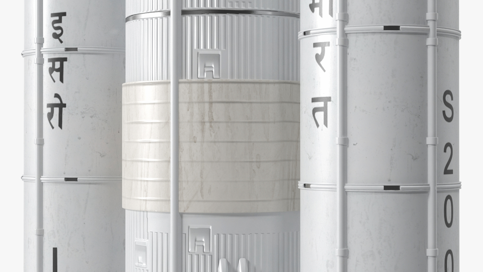 Indian Space Research Rocket GSLV MkIII 3D model