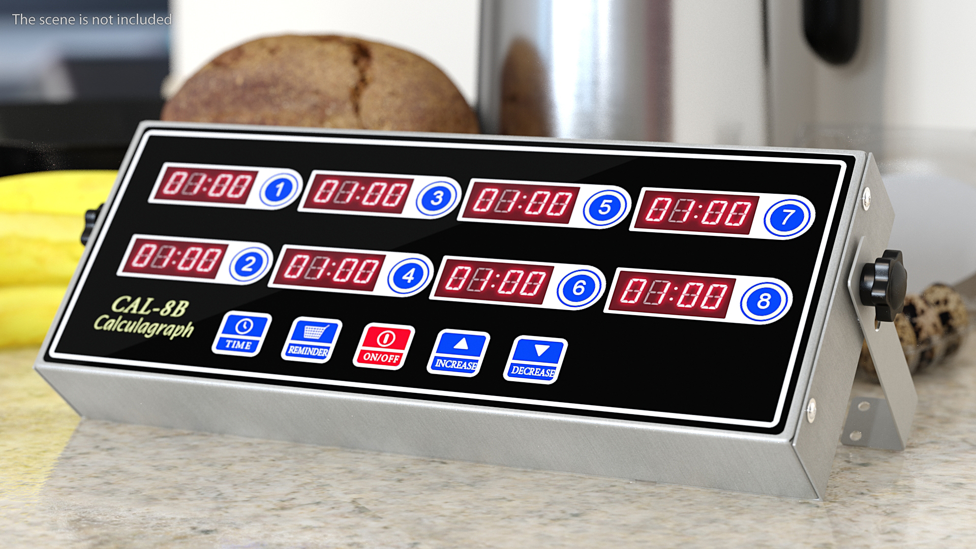 3D Digital 8 Channel Kitchen Timer
