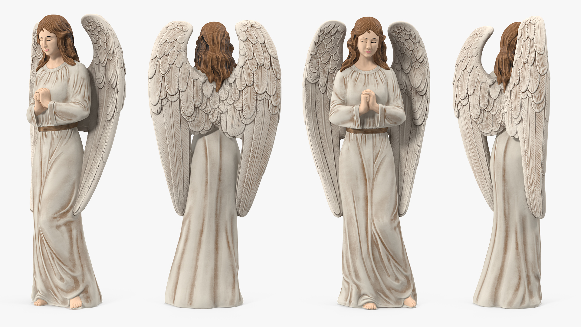 3D Decorative Garden Statue Praying Angel model