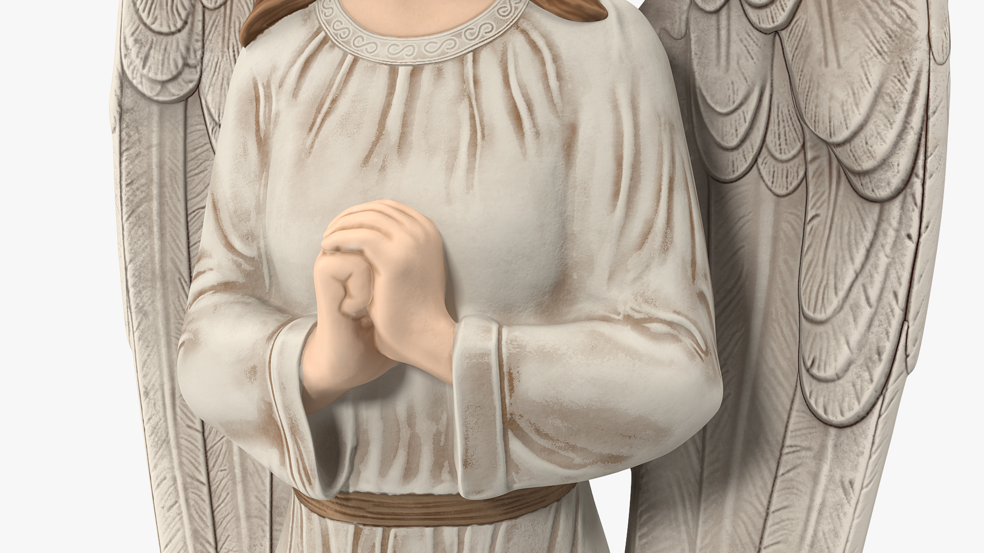 3D Decorative Garden Statue Praying Angel model