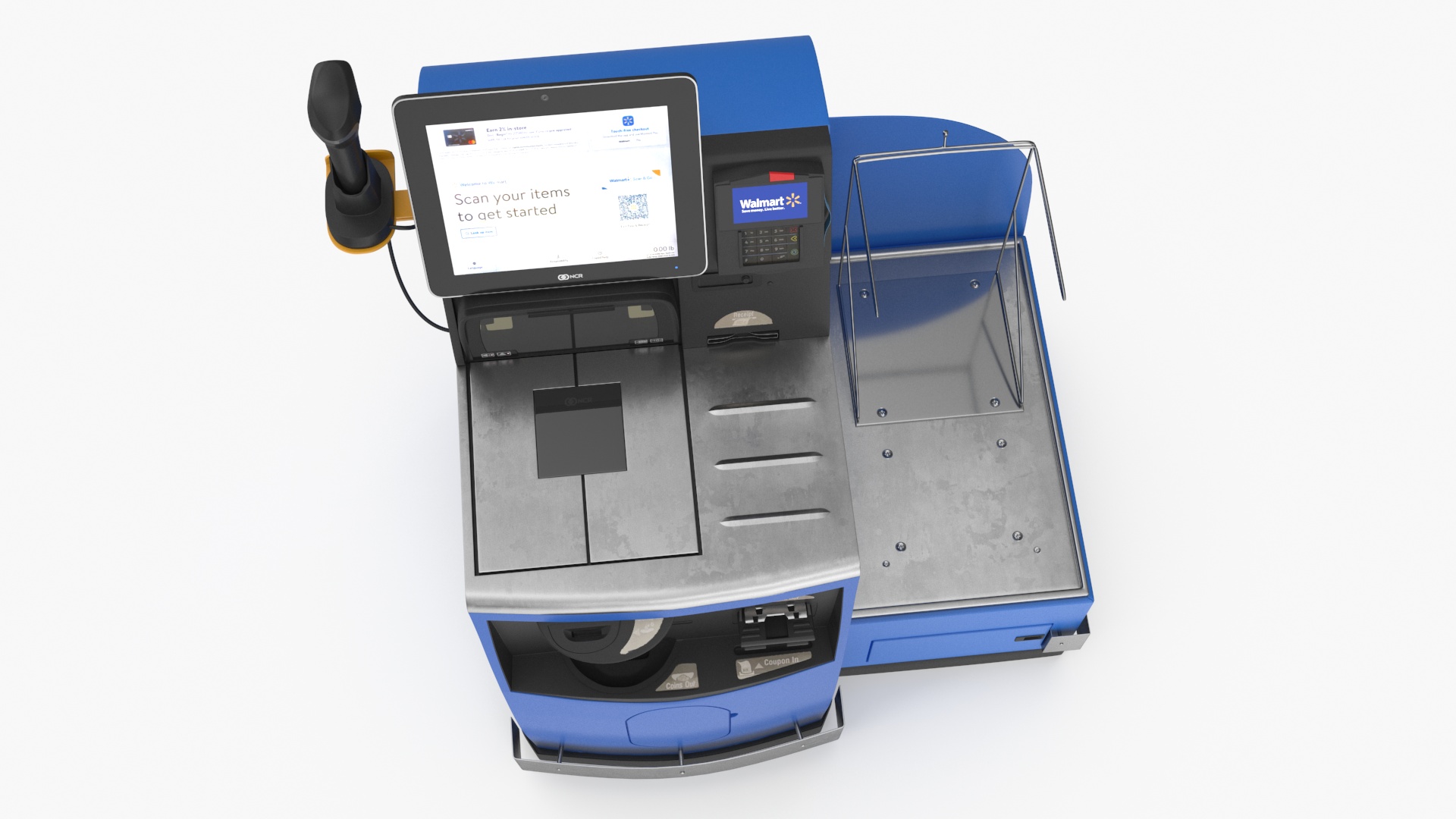 3D model Walmart Self Service Checkout Kiosk