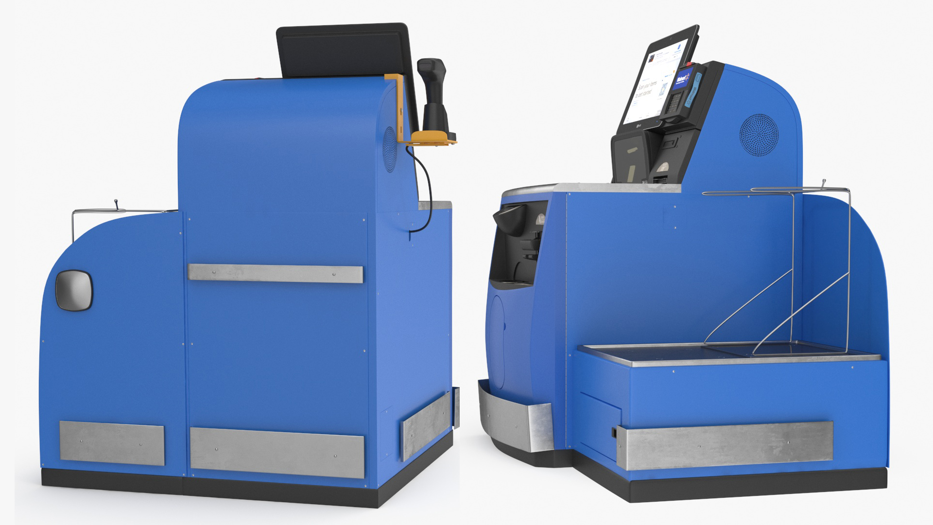 3D model Walmart Self Service Checkout Kiosk