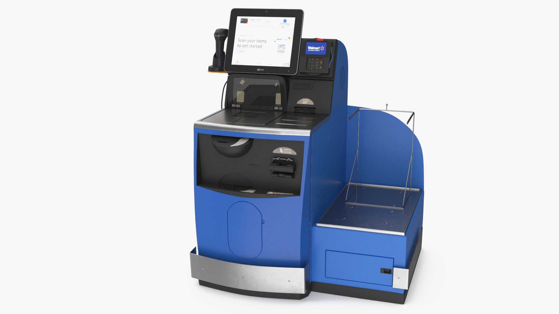 3D model Walmart Self Service Checkout Kiosk