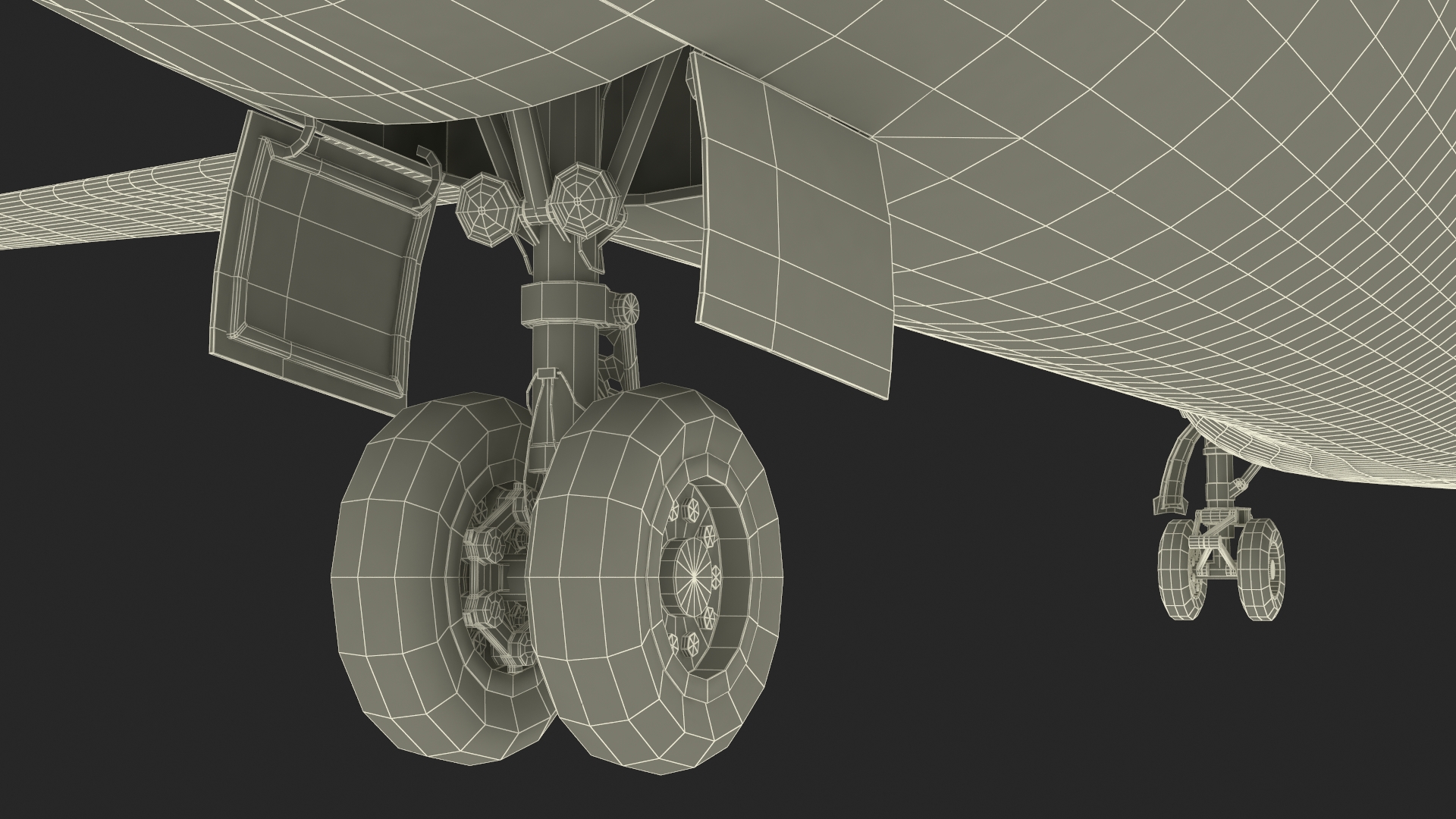3D model Concept Modern Aircraft Turboprop Rigged