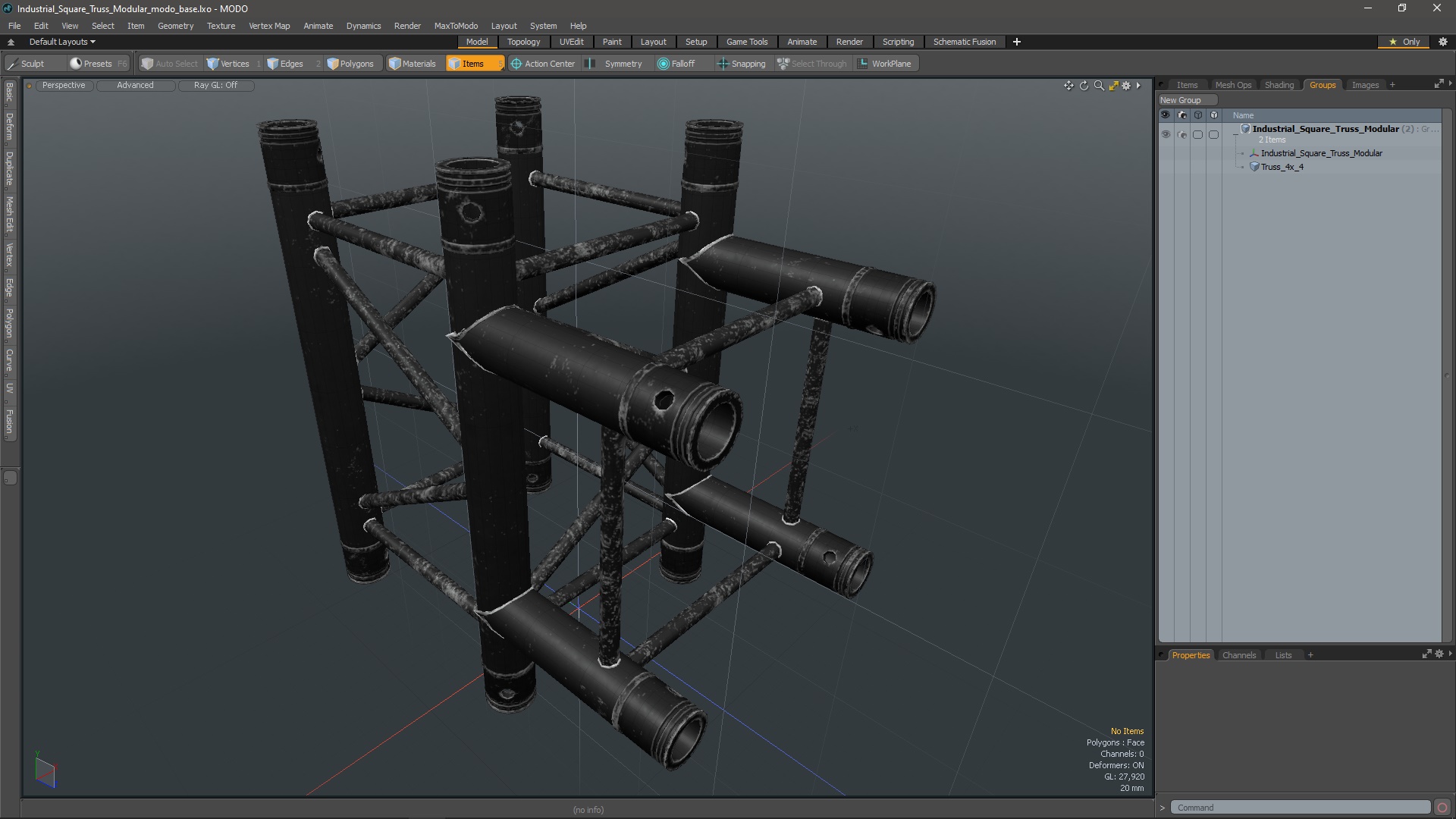 3D Industrial Square Truss Modular
