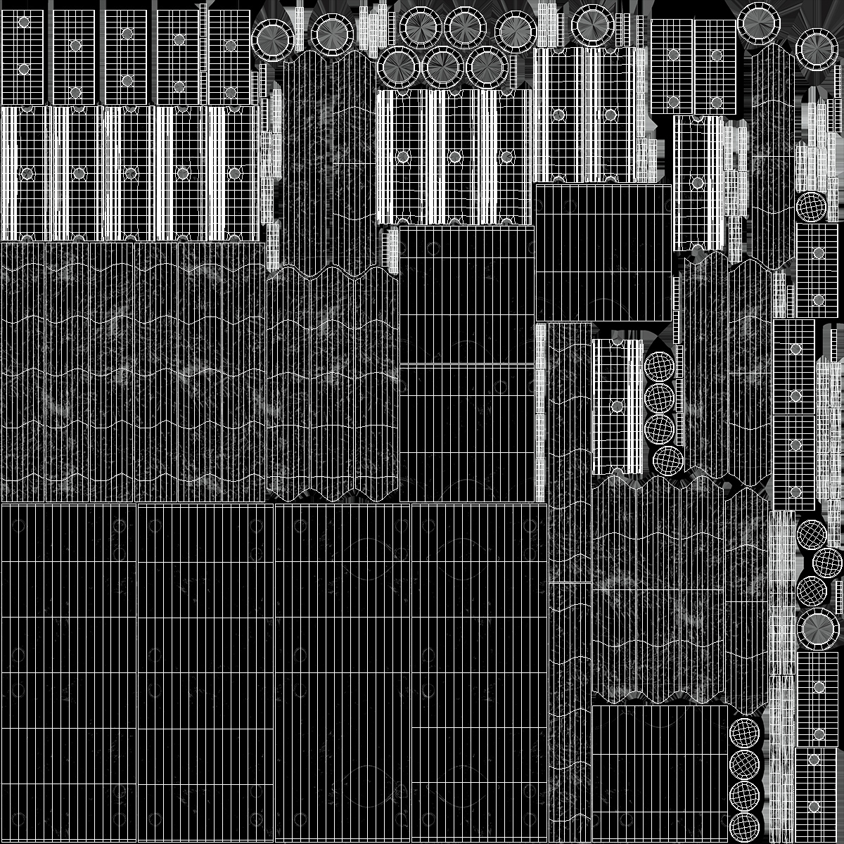 3D Industrial Square Truss Modular