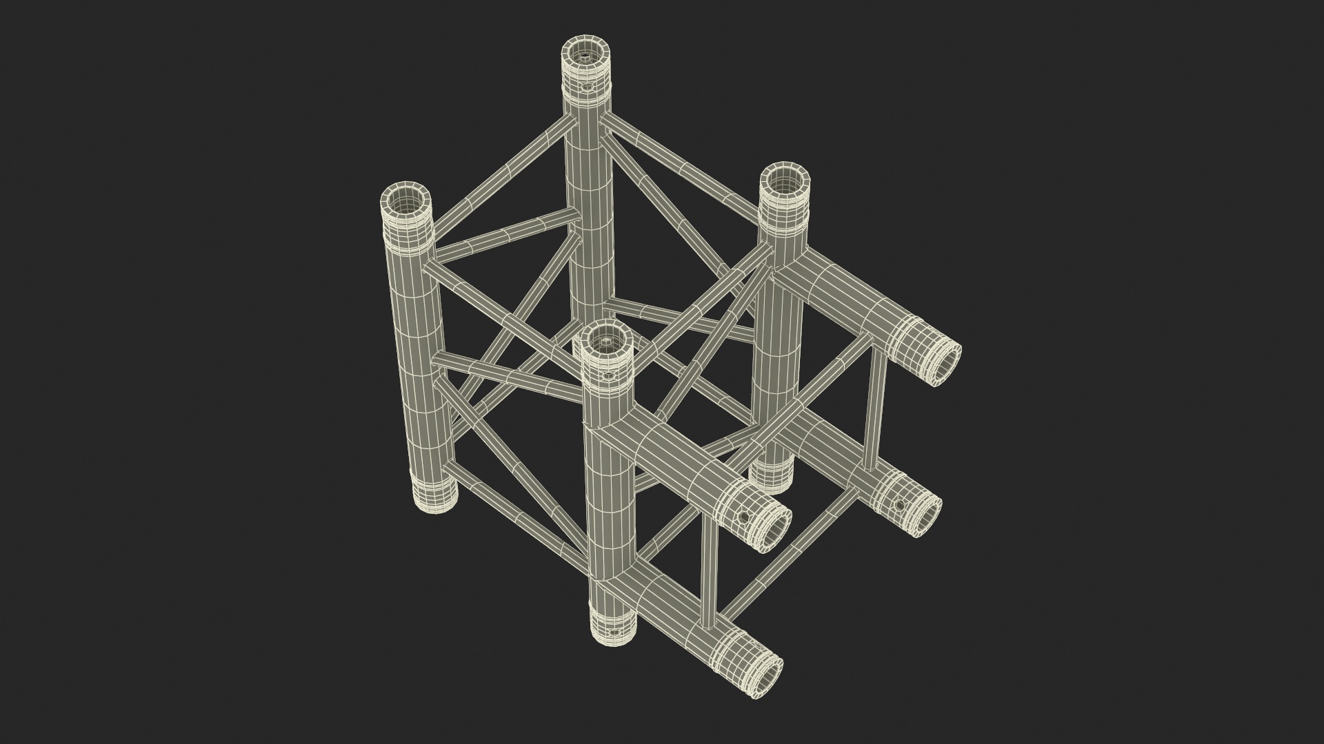 3D Industrial Square Truss Modular